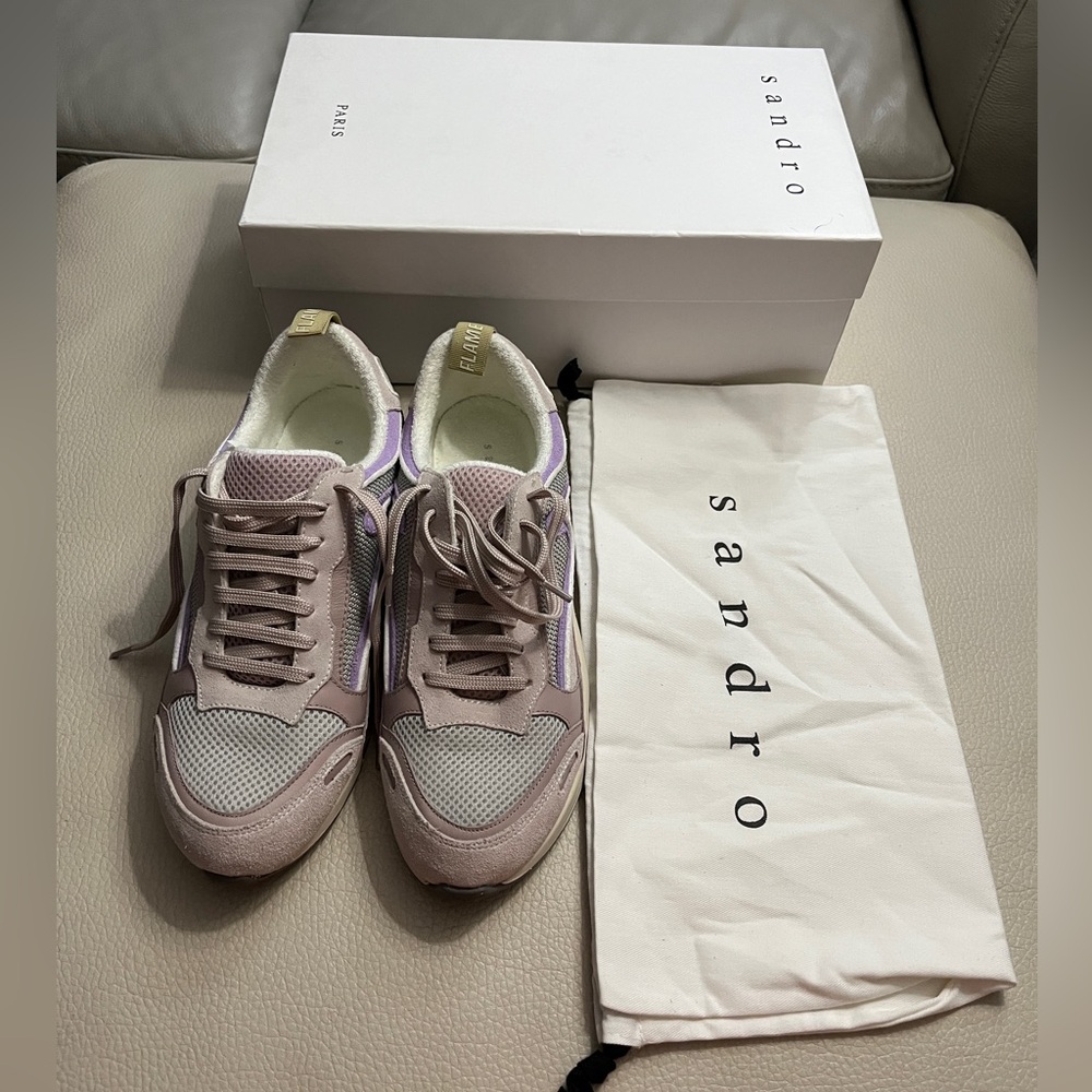 NWB - Sandro Paris Women’s Flame Sneaker - Women US Size 9 / EU Size 39